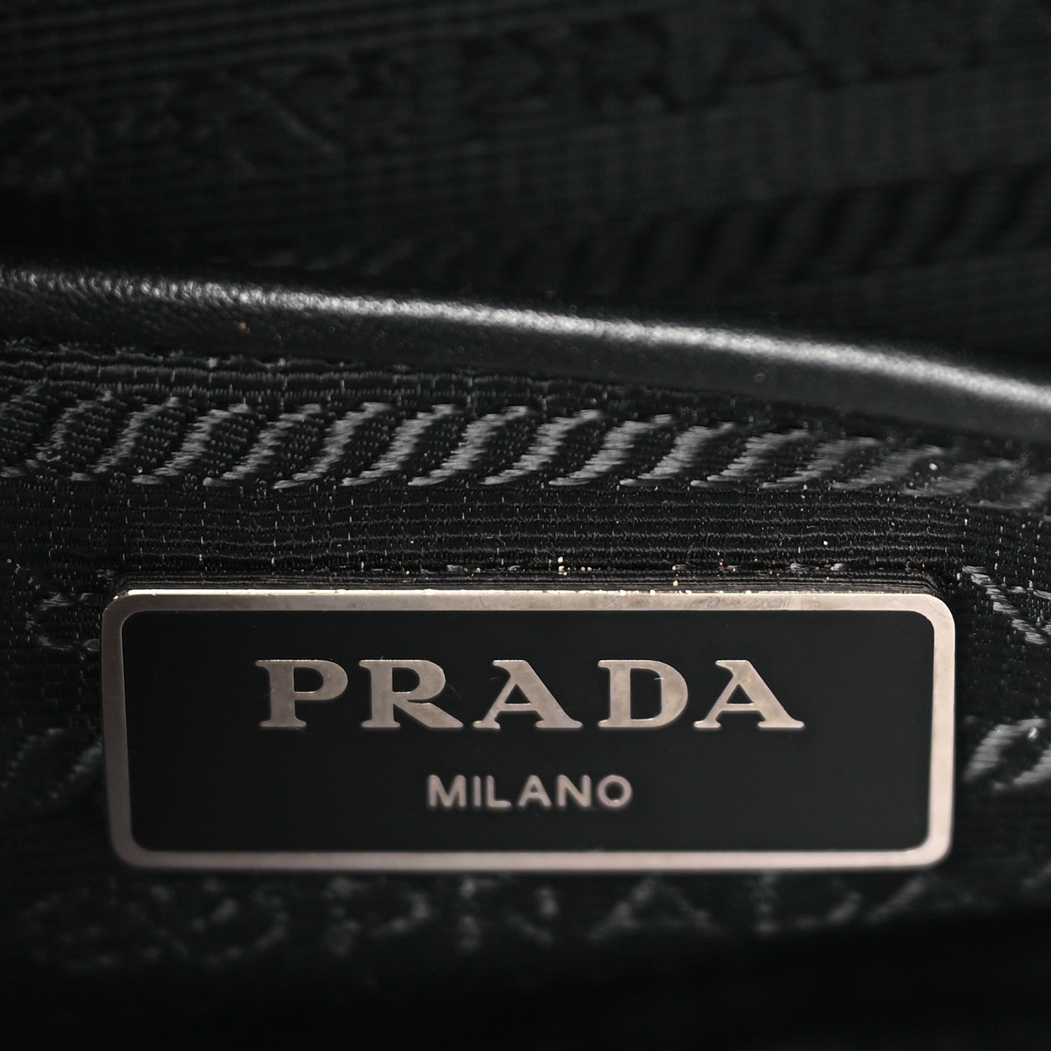 Prada Soft Calf Flat Messenger Bag Black 6 of 10