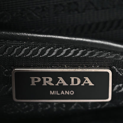 Prada Soft Calf Flat Messenger Bag Black 6 of 10
