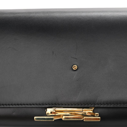 Louis Vuitton Calfskin Chain Louise MM Black 9 of 11