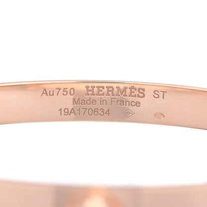 Hermes 18K Rose Gold PM Collier De Chien Bracelet ST 4 of 4