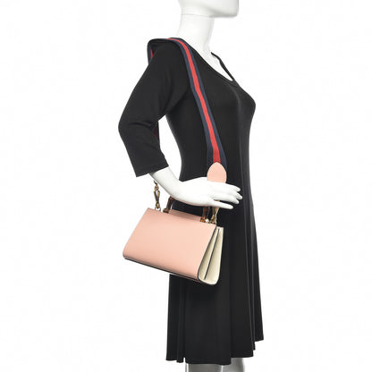 Gucci Nappa Bamboo Web Mini Nymphaea Top Handle Bag Perfect Pink Mystic White 2 of 11