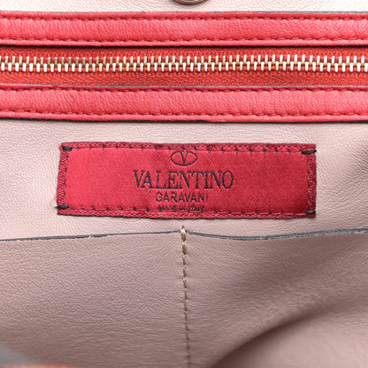 Valentino Garavani Nappa Medium Rockstud Soft Tote Red 8 of 11