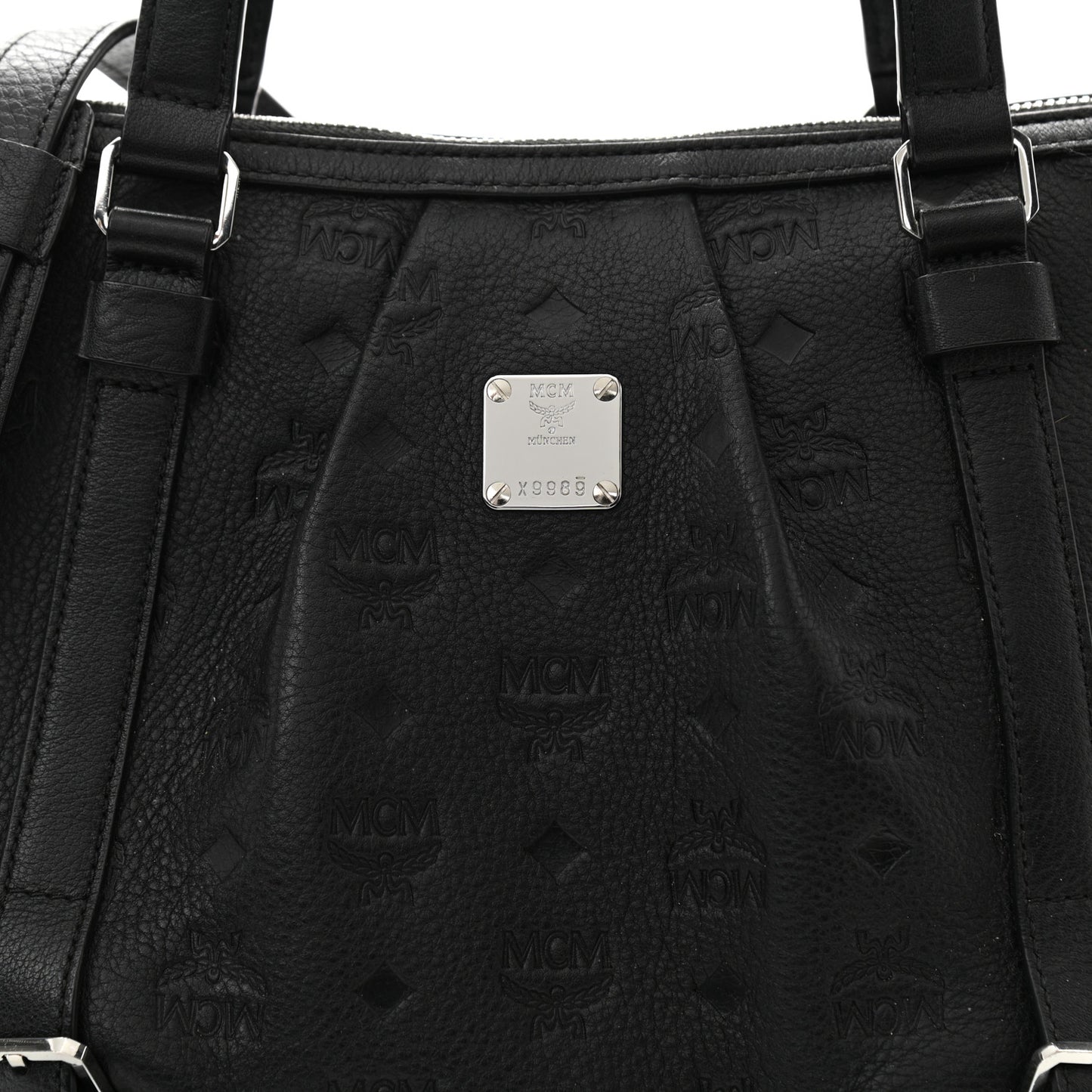 Calfskin Ottomar Monogram Tote Black