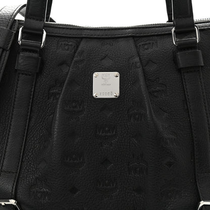 MCM Calfskin Ottomar Monogram Tote Black 8 of 10