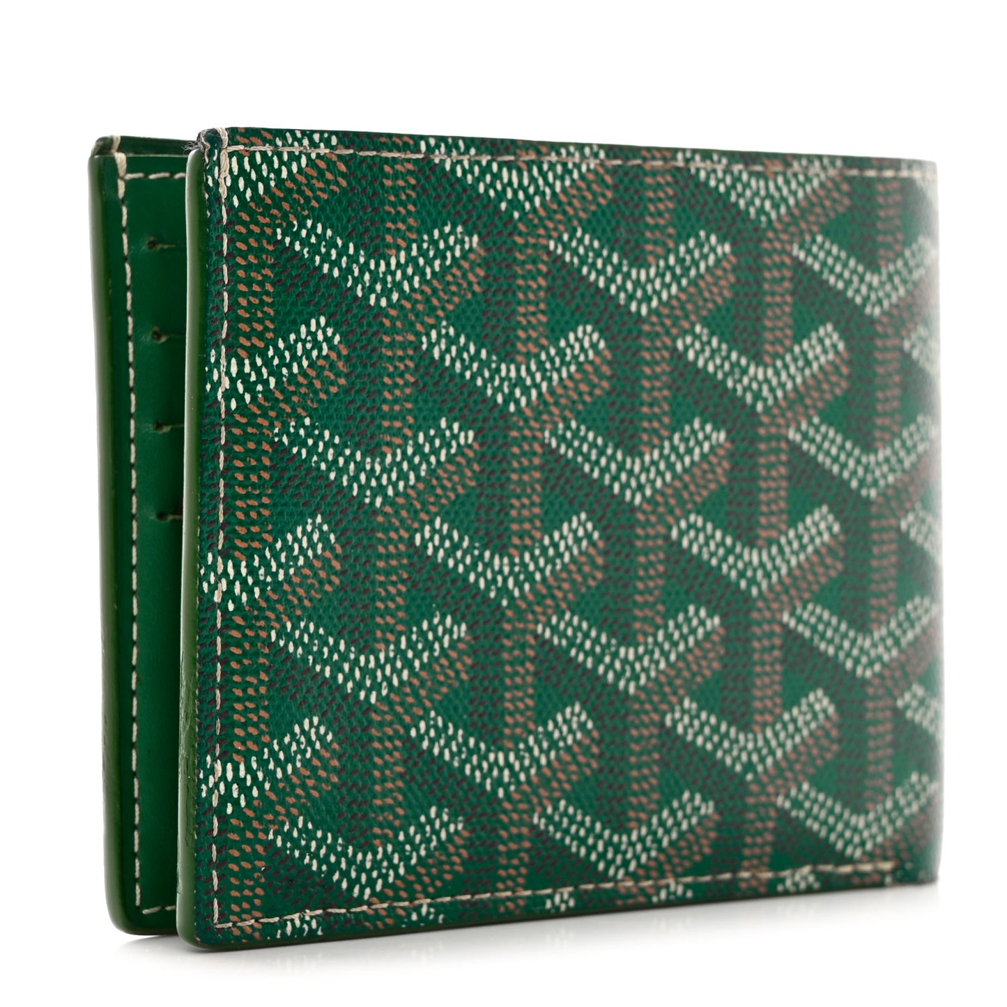 Goyardine Bi-Fold Victoire PM Wallet Green
