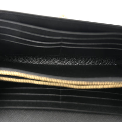 Hermes Epsom Kelly Longue Wallet Black 5 of 8
