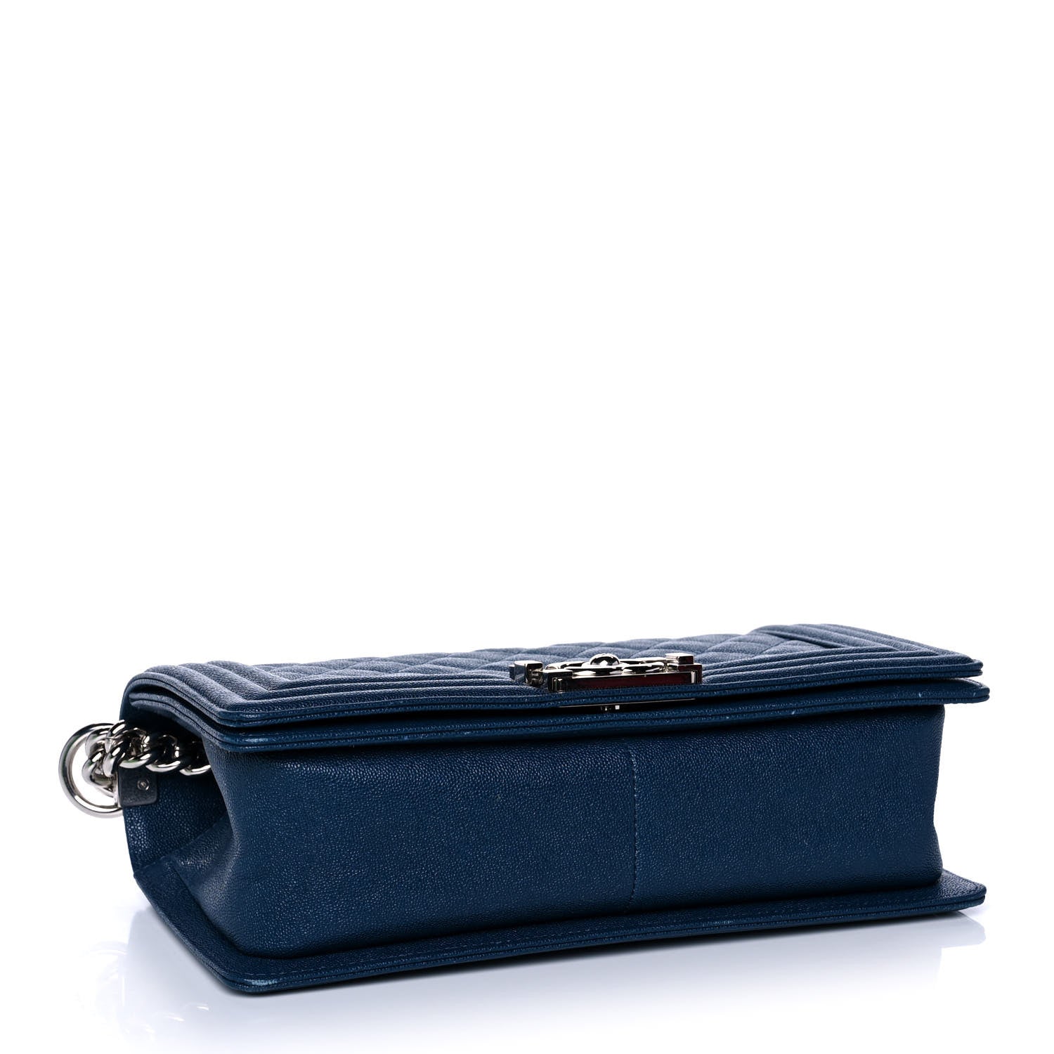 Chanel Caviar Quilted Medium Boy Flap Dark Blue 4 of 15