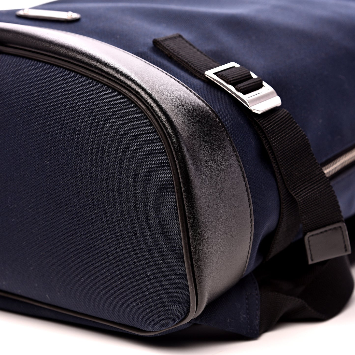Canvas Calfskin Race Rivington Backpack Black Navy