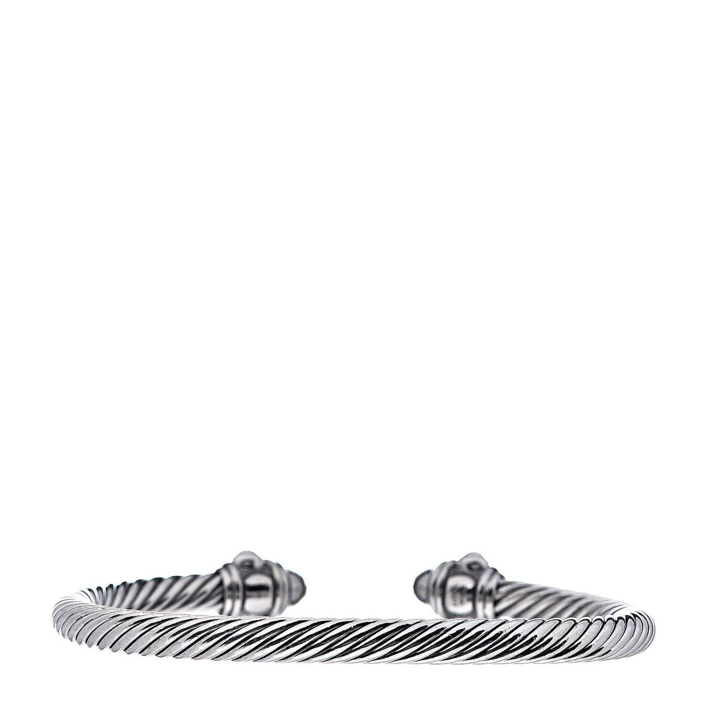 Sterling Silver Diamond 5mm Cable Renaissance Bracelet