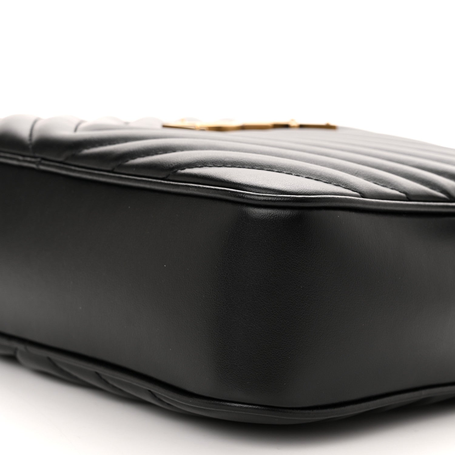 Saint Laurent Calfskin Matelasse Monogram Lou Camera Bag Black 9 of 10