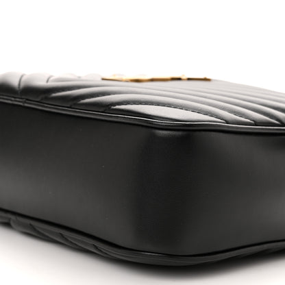 Saint Laurent Calfskin Matelasse Monogram Lou Camera Bag Black 9 of 10