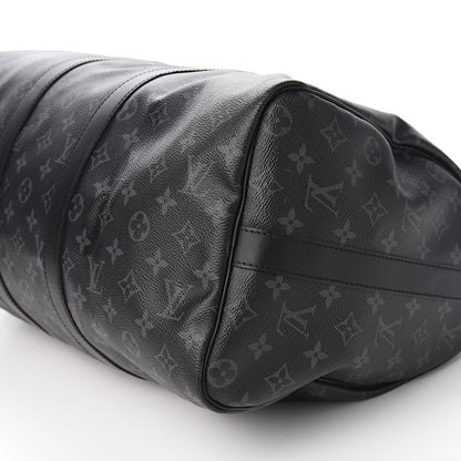 Louis Vuitton Monogram Eclipse Keepall Bandouliere 45 9 of 10