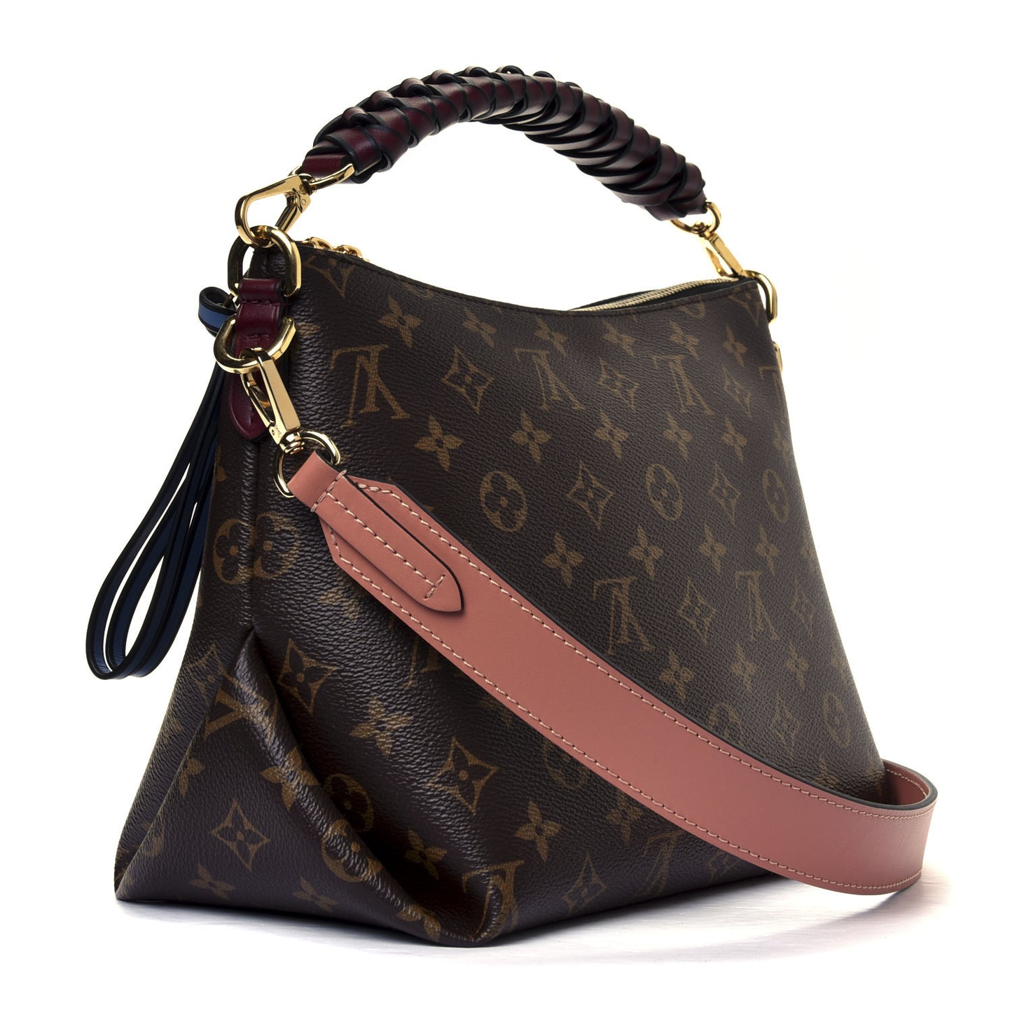 Monogram Beaubourg Hobo Mini Bordeaux Red Peach Safran Blue Jean Blue