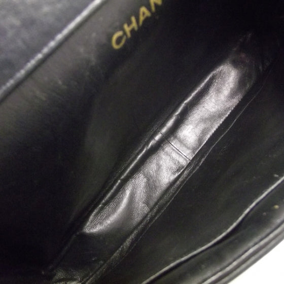 Chanel Lambskin Two-Sided Flap Navy 7 of 13