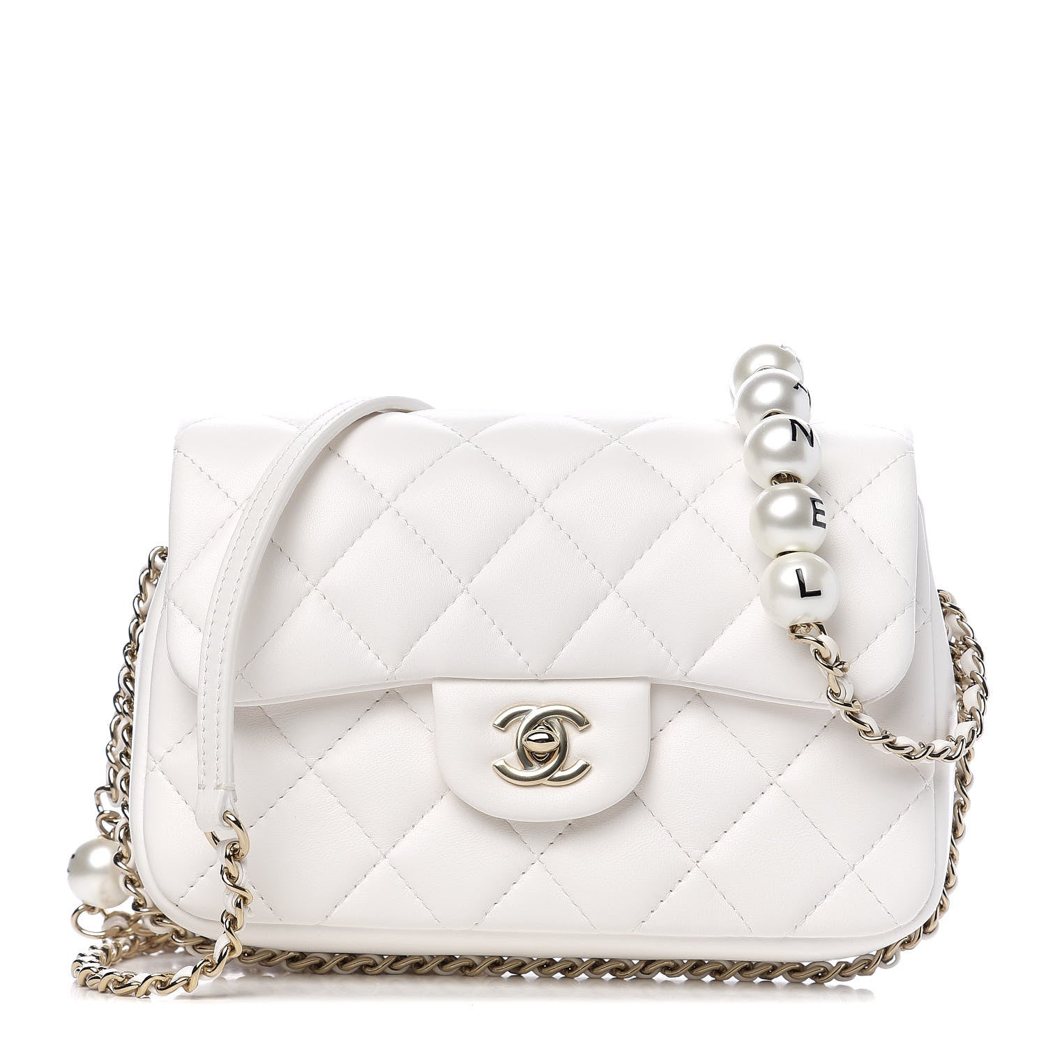 Chanel Lambskin Quilted Small My Precious Flap White 1 of 10