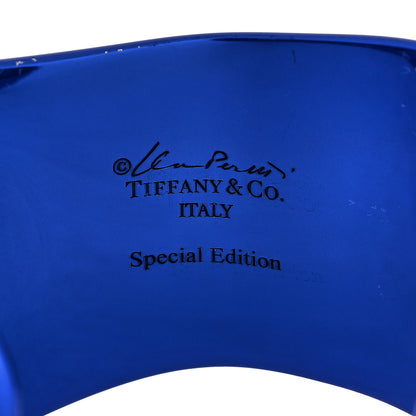 Tiffany Copper Elsa Peretti Small Left Wrist Bone Cuff Bracelet Blue 3 of 3