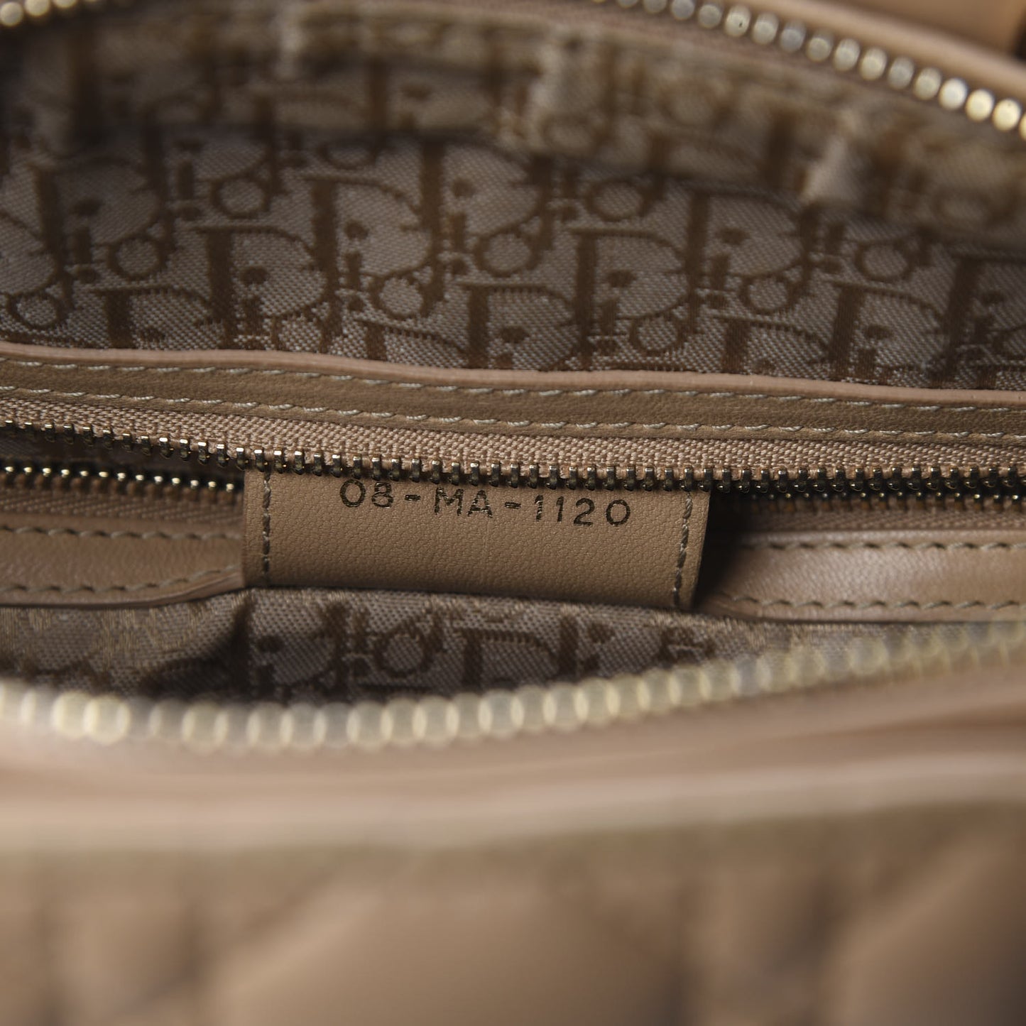 Lambskin Cannage Large Lady Dior Beige