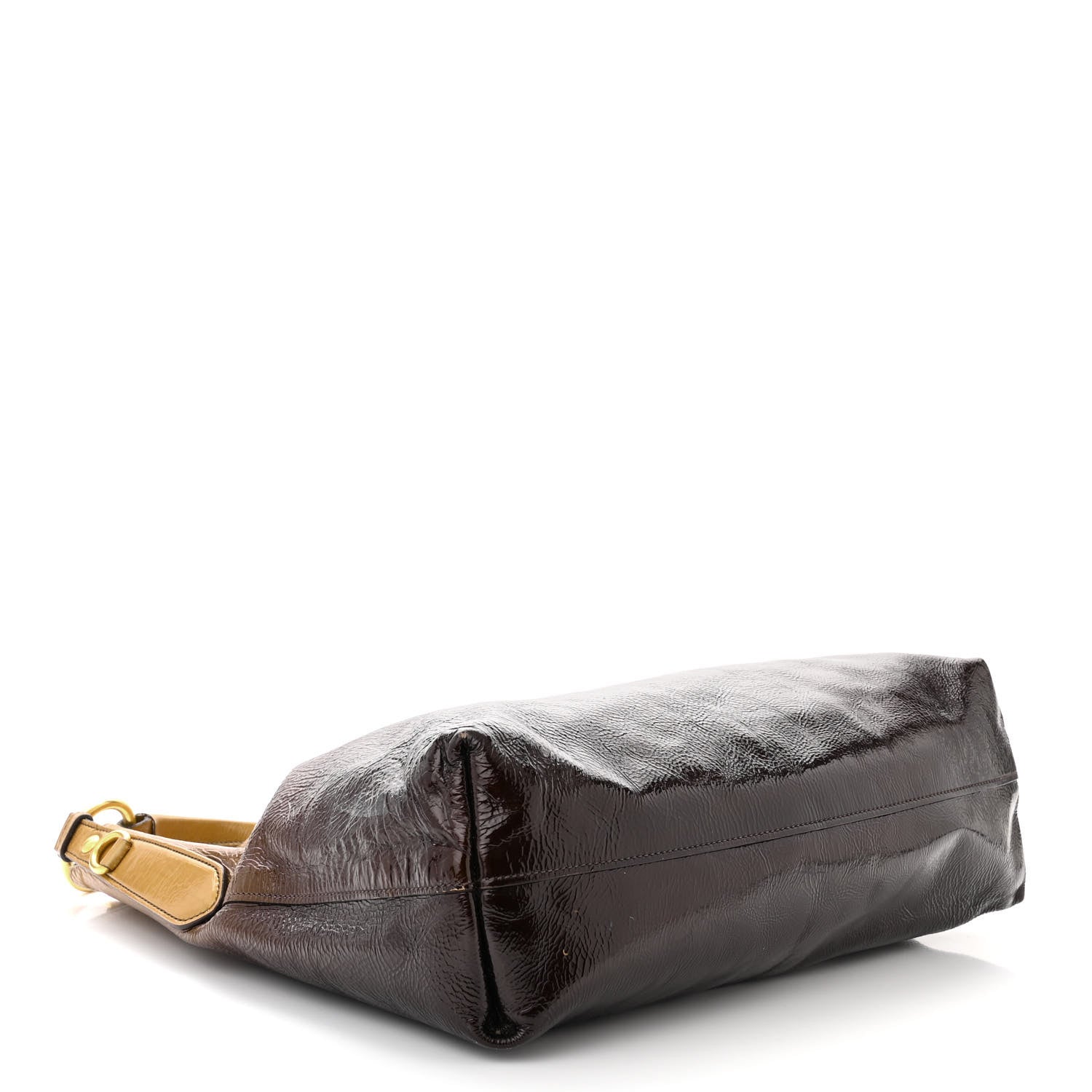 Prada Vernice Sfumata Shoulder Bag Blond Mordore 4 of 14