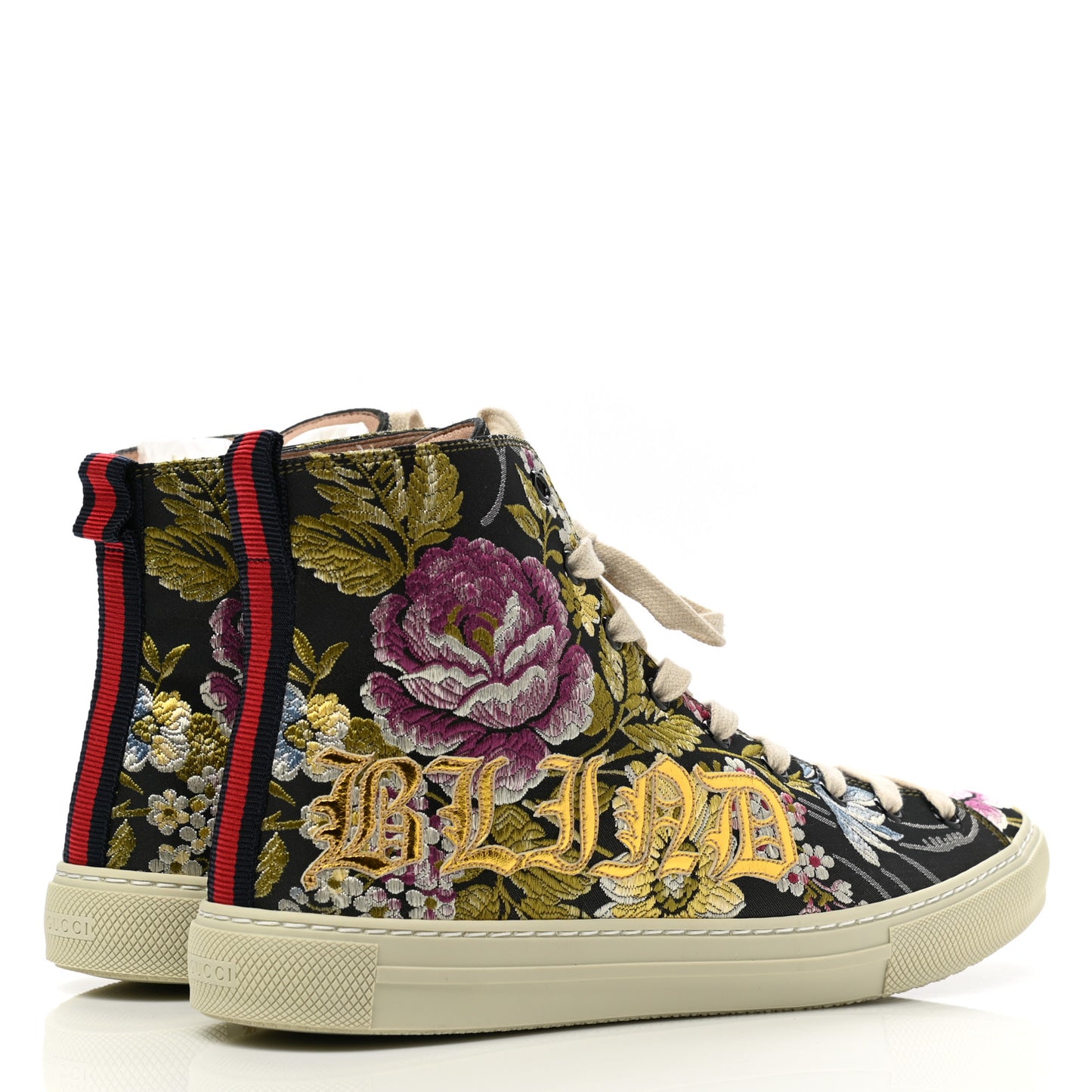 Canvas Romantic Print Major Blind For Love High Top Sneakers Black