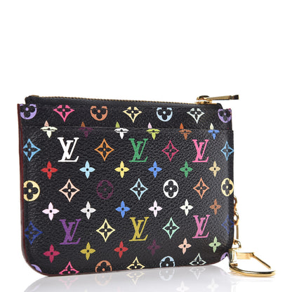 Louis Vuitton Monogram Multicolor Key Pouch Black Grenade 3 of 8