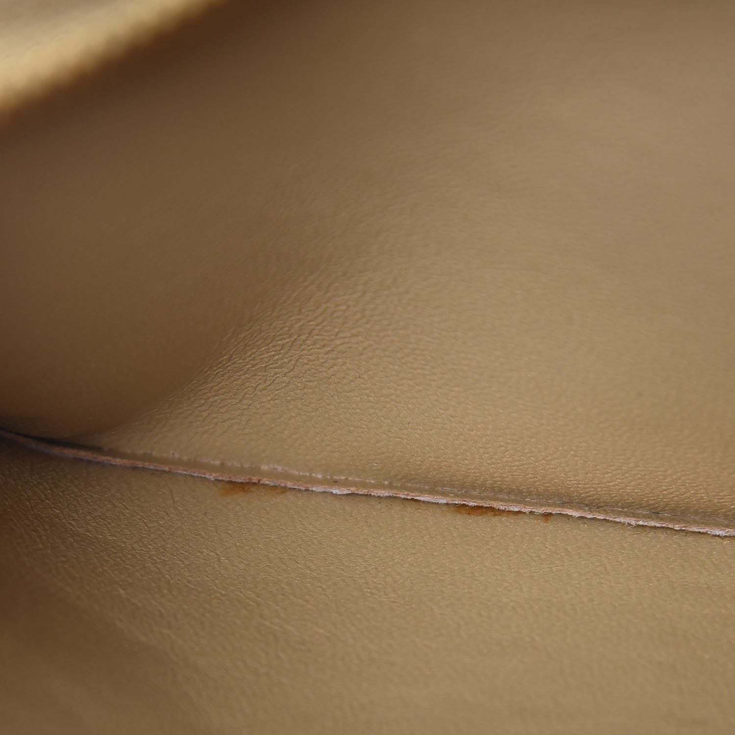 Chanel Lambskin Quilted Shoulder Bag Beige 9 of 18