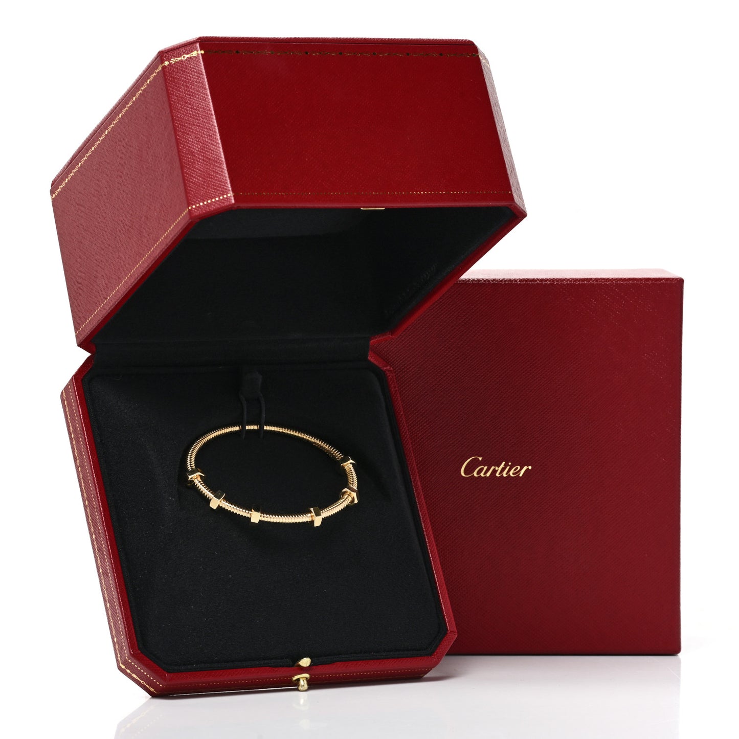 18K Yellow Gold Ecrou de Cartier Bracelet 16
