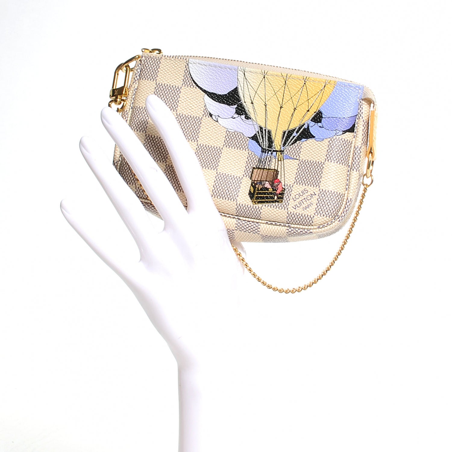 Louis Vuitton Damier Azur Illustre Mini Pochette Accessories 2 of 8