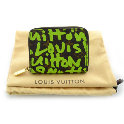Louis Vuitton Monogram Graffiti Zippy Coin Purse Wallet Green 8 of 8