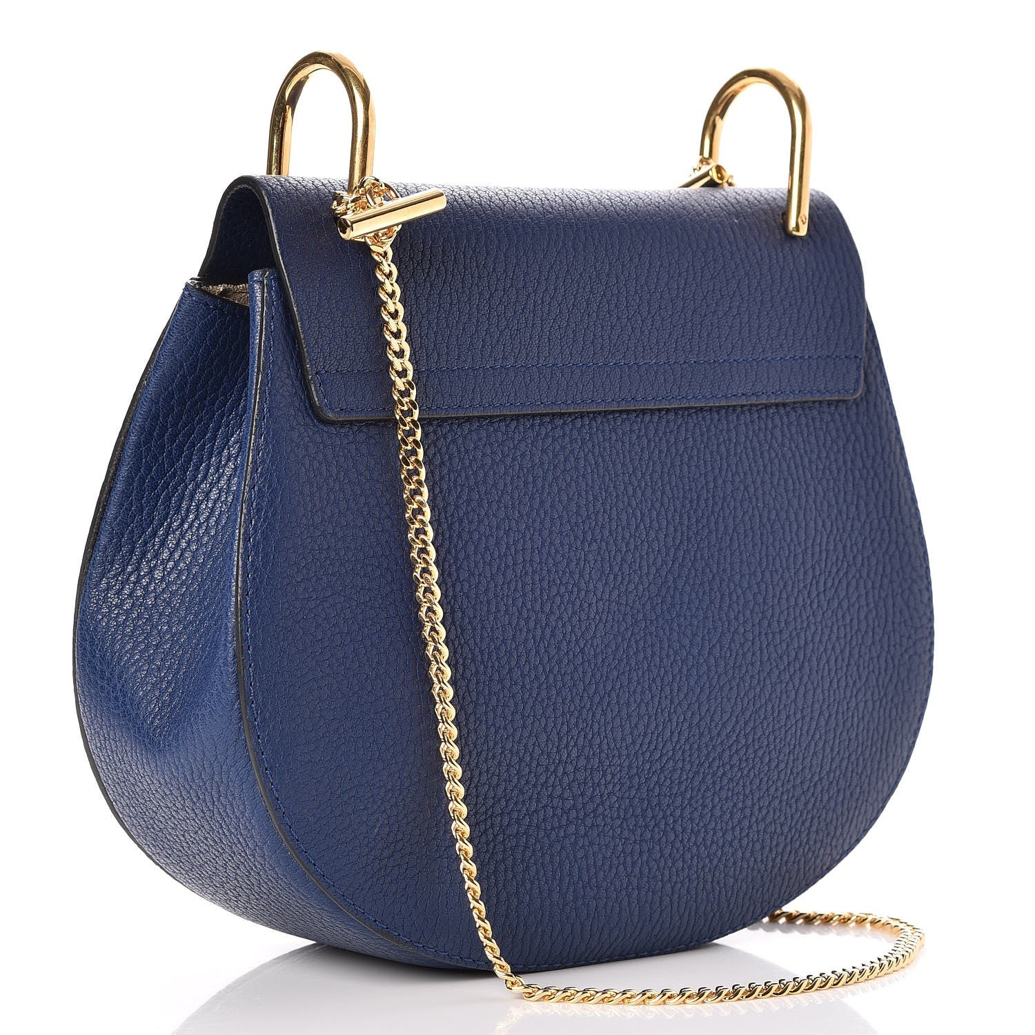 Chloe Grained Lambskin Drew Shoulder Bag Royal Navy 3 of 7