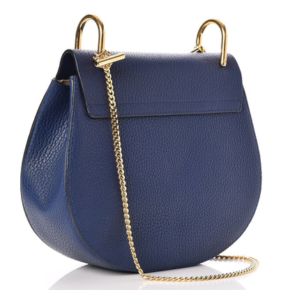 Chloe Grained Lambskin Drew Shoulder Bag Royal Navy 3 of 7