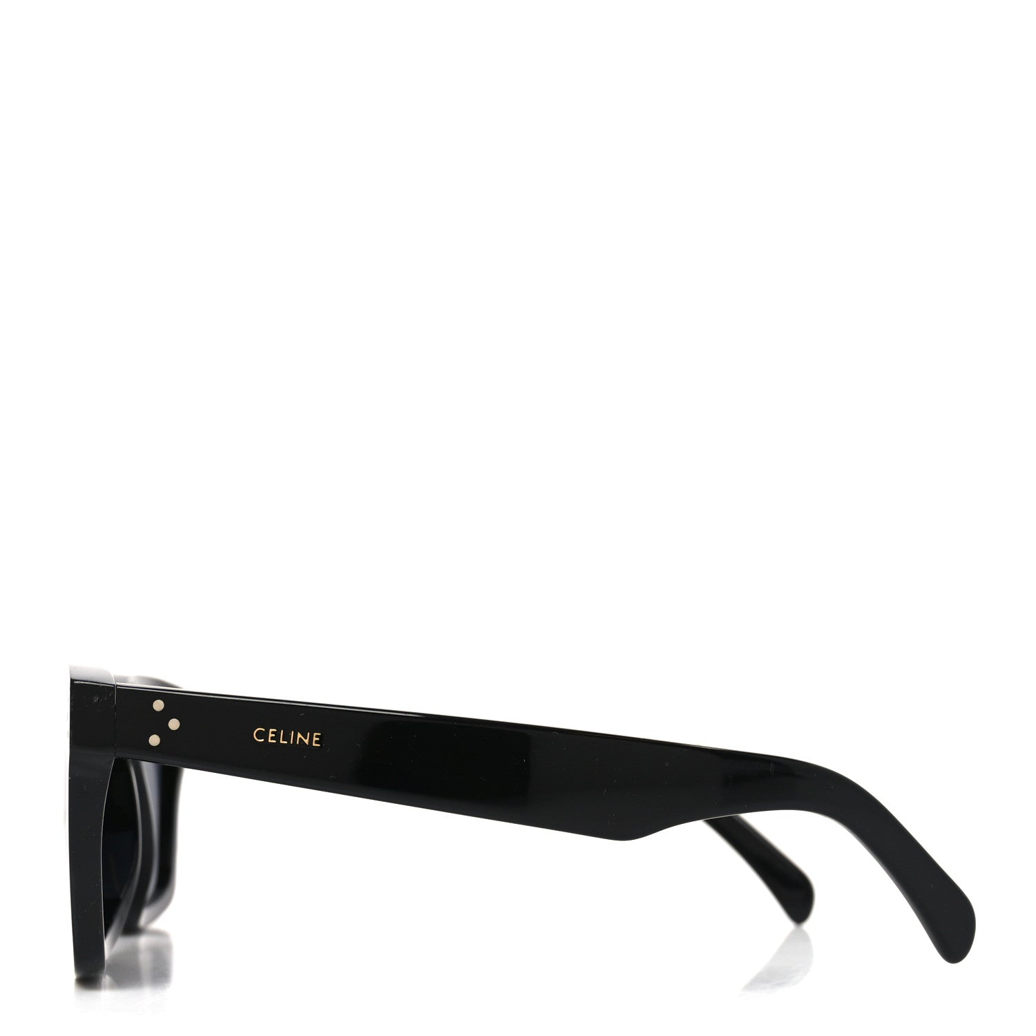 Celine Acetate Polarized Square Sunglasses CL40248I Black 3 of 7