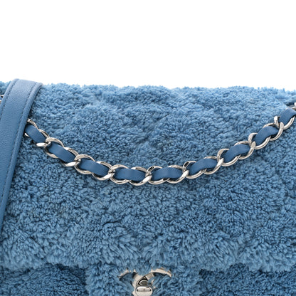 Chanel Lambskin Calfskin Mixed Fibers Quilted Small Flap Blue 8 of 10