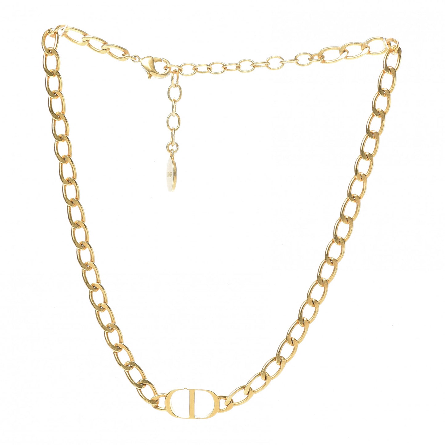 Metal Petit CD Choker Necklace Gold