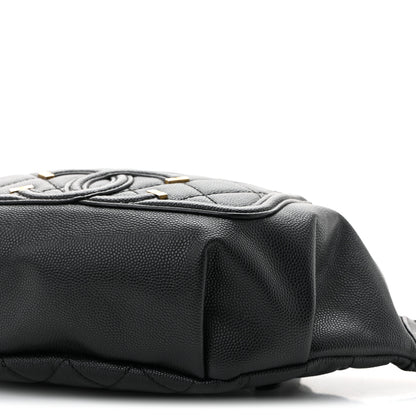 Chanel Caviar Quilted Filigree Waist Bag Black 10 of 10