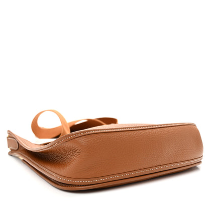 Hermes Taurillon Clemence Evelyne III PM  Gold 4 of 11