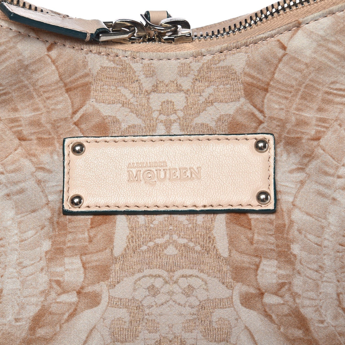 Silk Lace Print De Manta Clutch