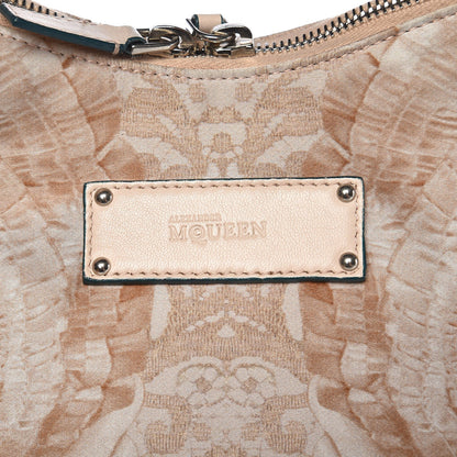 Alexander McQueen Silk Lace Print De Manta Clutch 7 of 11