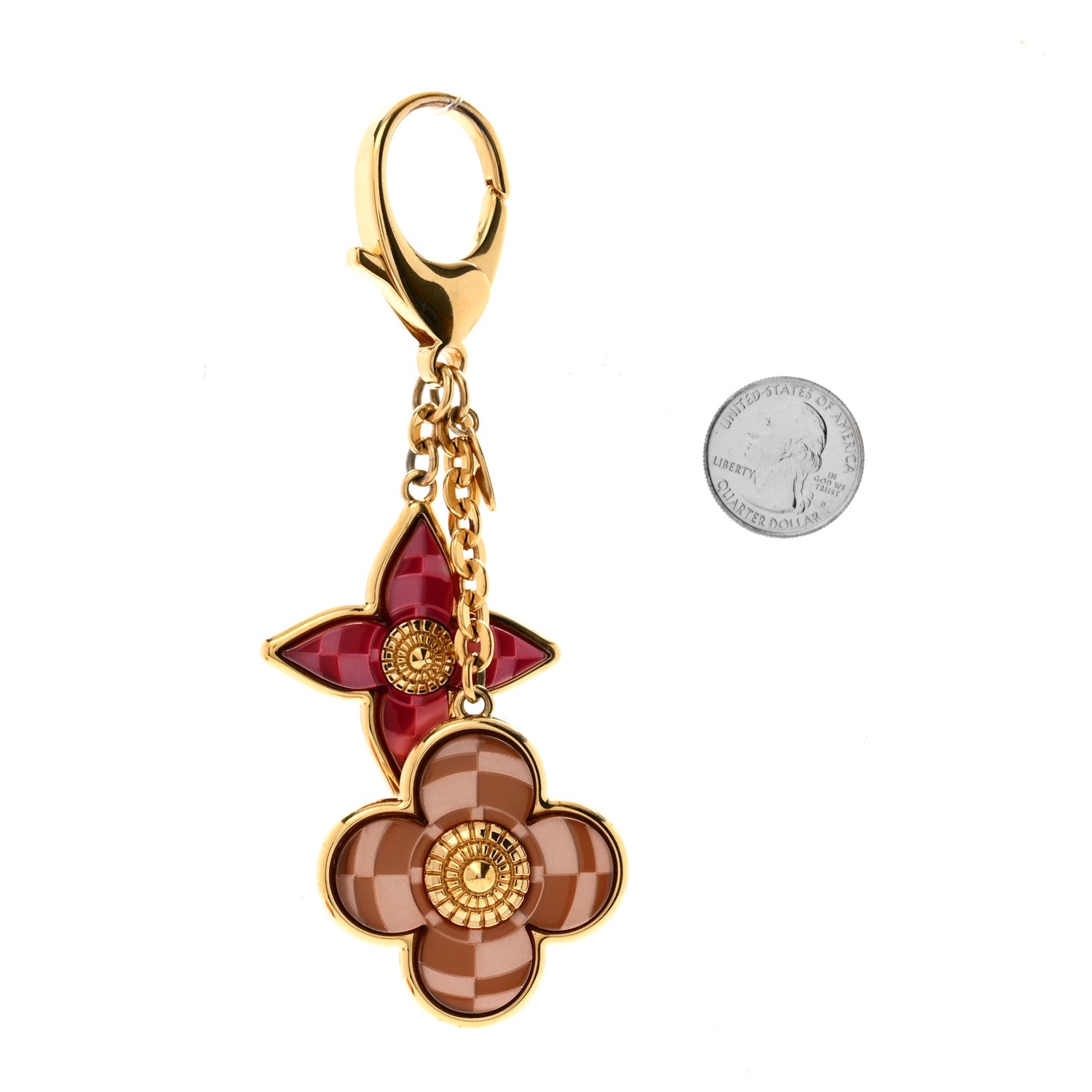 Louis Vuitton Metal Resin Mosaique Bag Charm Rouge Fauviste 2 of 5