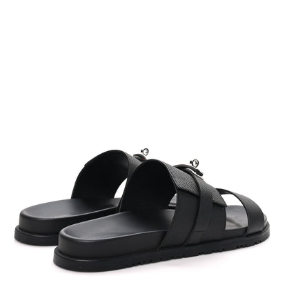 Hermes Epsom Mens Jackson Sandals 45 Black 5 of 9
