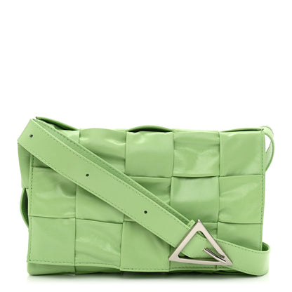 Bottega Veneta Calfskin Maxi Intreccio Cassette Crossbody Bag Pistachio 1 of 12