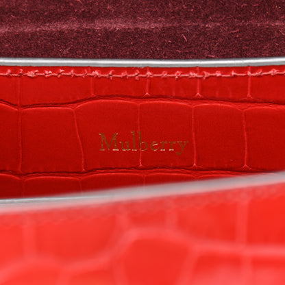 Mulberry Shiny Croc Calfskin Embossed Small Seaton 6 of 9