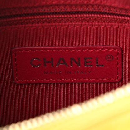 Chanel Suede Calfskin Quilted Small Gabrielle Hobo Red Blue Yellow 6 of 10