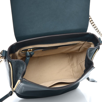 Chloe Suede Calfskin Small Faye Backpack Silver Blue 6 of 9