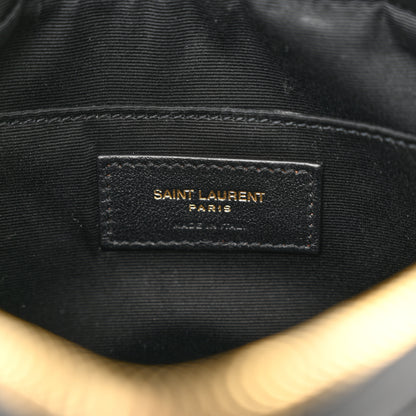 Saint Laurent Calfskin Matelasse Monogram Lou Camera Bag Black 6 of 14