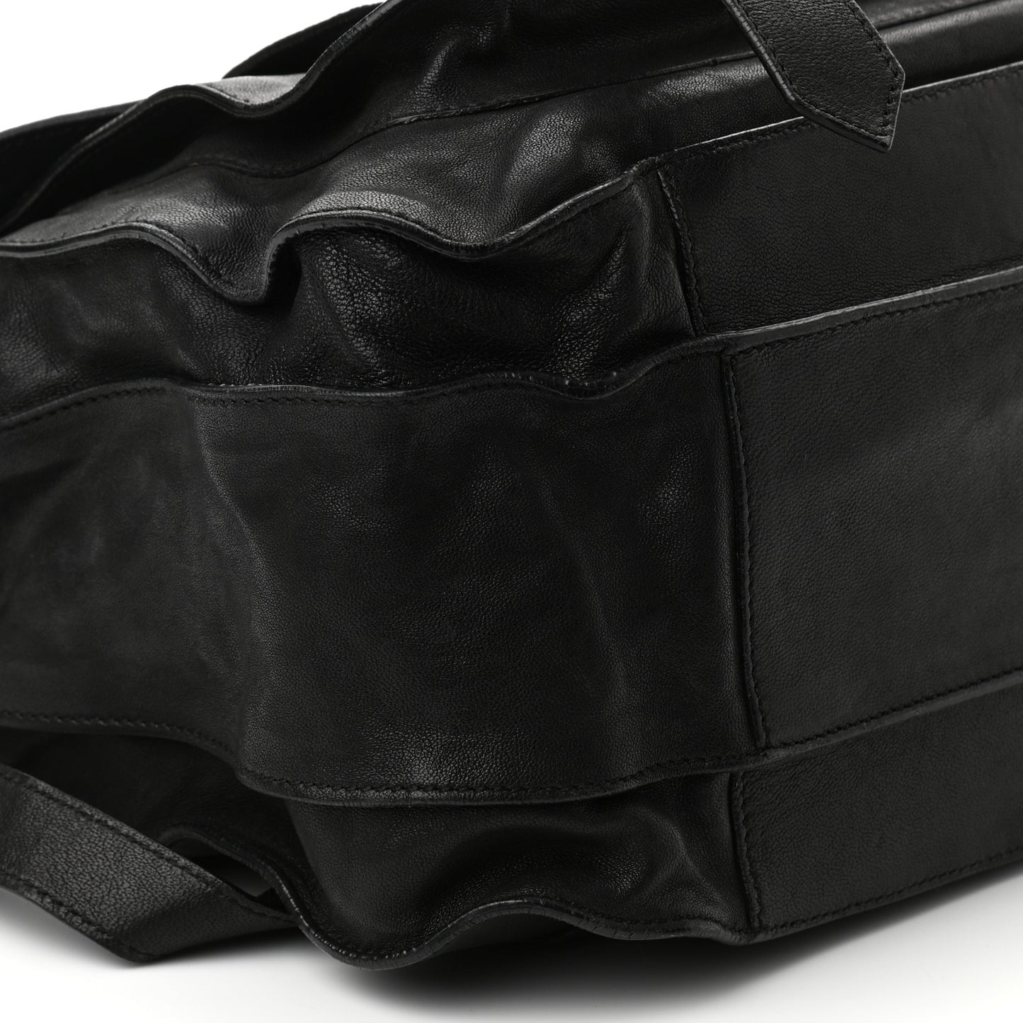 Lambskin PS1 Large Satchel Black