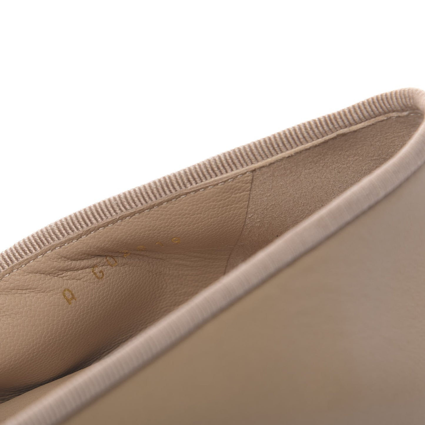 Lambskin Cap Toe CC Ballerina Flats 40.5 Beige