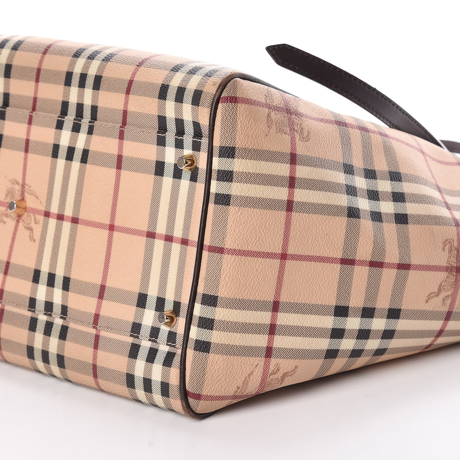 Burberry Haymarket Check Large Canterbury Tote Chocolate 6 of 13