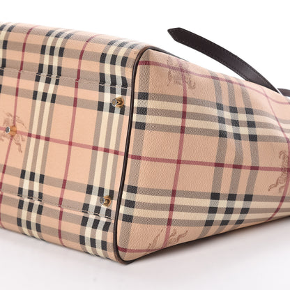 Burberry Haymarket Check Large Canterbury Tote Chocolate 6 of 13