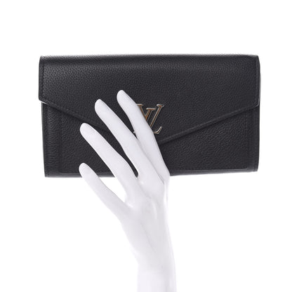 Louis Vuitton Soft Calfskin My Lockme Wallet Black 2 of 7