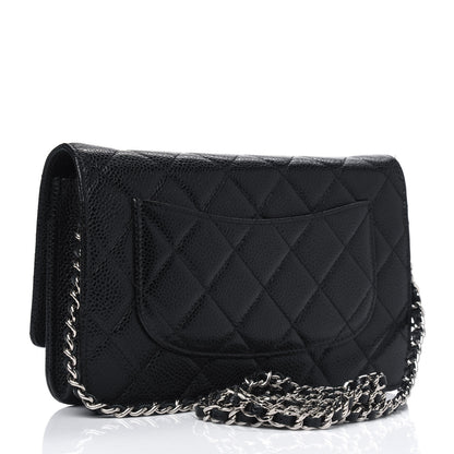 Chanel Caviar Quilted Wallet On Chain WOC Black 2 of 5